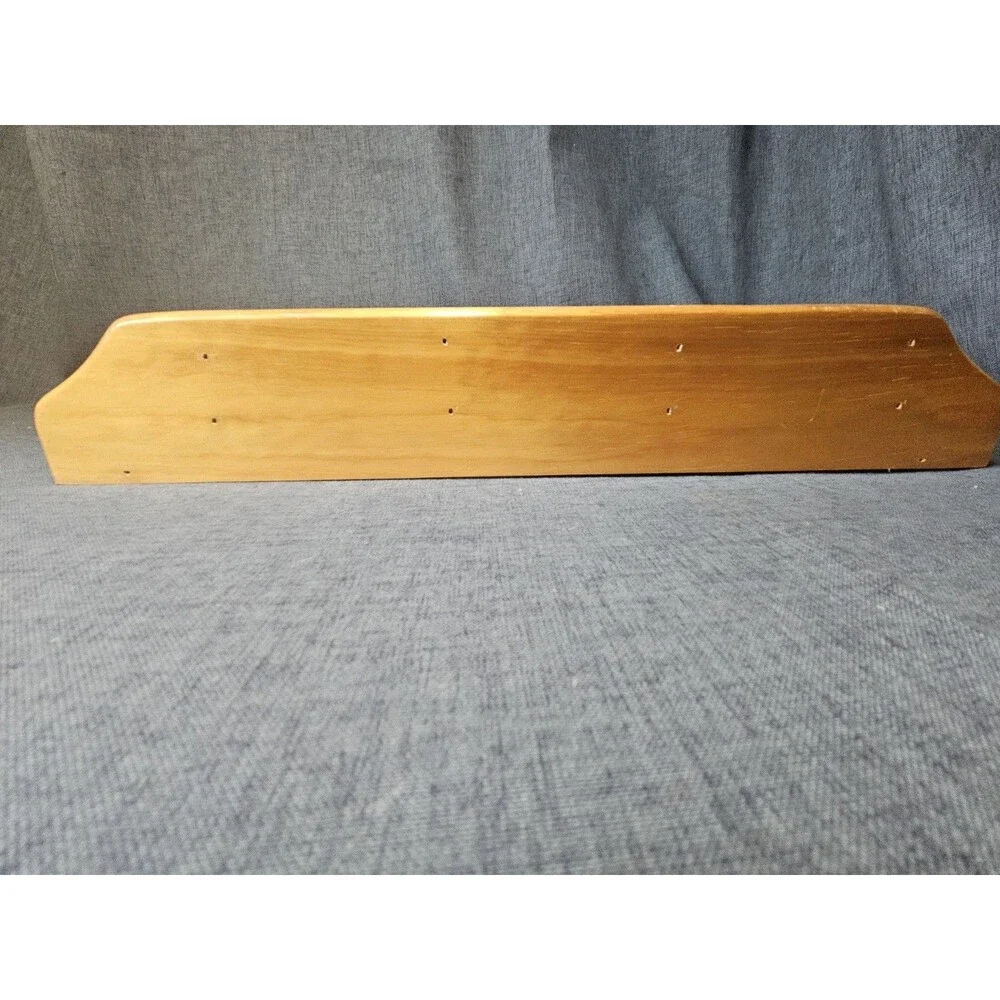 Vtg Wood Wall Shelf Curio Shadow Box Heart Dividers Display Country Cottage Core